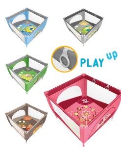 Baby Design PLAY UP wygodny, duży kojec UCHWYTY Do Nauki Wstawania