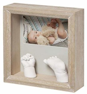 Baby Art PHOTO SCULTURE FRAME - Ramka w naturalnym kolorze z odciskiem 3D rączki lub nóżki dziecka!