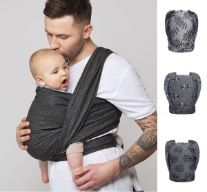 Womar - Zaffiro BE CLOSE BAMBOO, chusta tkana splotem atłasowym od urodzenia.