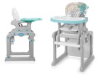 Baby Design CANDY Krzesełko wielofunkcyjne + stolik 2w1, Przyjemna tapicerka