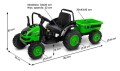 POJAZD NA AKU. TRAKTOR HECTOR GREEN