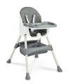 KRZESEŁKO DO KARMIENIA BILL 2W1 GREY