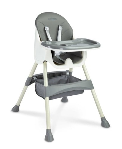 KRZESEŁKO DO KARMIENIA BILL 2W1 GREY