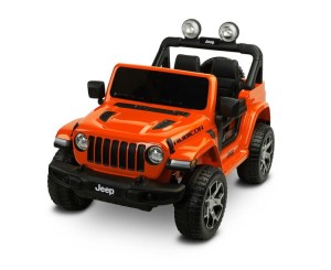 Pojazd na akumulator Terenowy Jeep Rubicon  ORANGE (pomarańczowy)