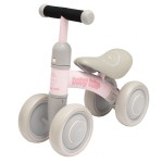 Baby Mix BABY BIKE rowerek biegowy dla najmłodszych czterokołowy  jeździk  - różowy