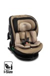 Caretero MOKKI I-SIZE fotelik samochodowy 40-150cm isofix obrotowy | BEIGE