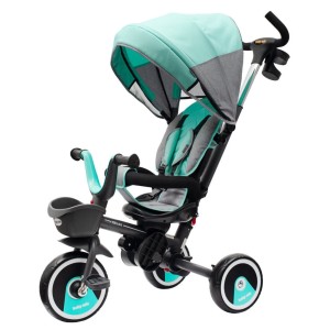 Babymix - Rowerek dziecięcy trójkołowy RELAX 5w1 360 Baby Mix - (MINT) miętowy