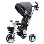 Babymix - Rowerek dziecięcy trójkołowy RELAX 5w1 360 Baby Mix - (GRAY WHITE) szary