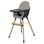 Krzesełko do karmienia 2w1 Espiro yuko TIBER BEIGE (drewno z beżem)