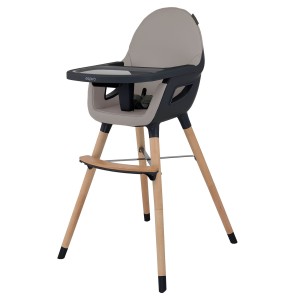 Krzesełko do karmienia 2w1 Espiro yuko TIBER BEIGE (drewno z beżem)