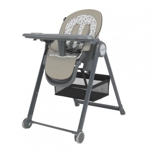 Krzesełko do karmienia na kółkach Espiro Penne GREY szary)