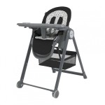 Krzesełko do karmienia na kółkach Espiro Penne BLACK (czarny)