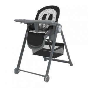 Krzesełko do karmienia na kółkach Espiro Penne BLACK (czarny)