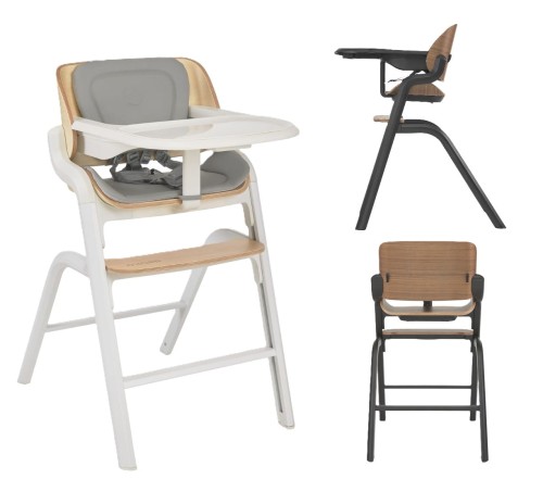 Espiro PURE krzesełko do karmienia z regulowanym podnóżkiem do 95kg - 09 WHITE