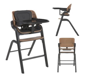 Espiro PURE krzesełko do karmienia z regulowanym podnóżkiem do 95kg - 10 BLACK