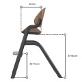 Espiro PURE krzesełko do karmienia z regulowanym podnóżkiem do 95kg - 10 BLACK