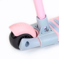 Babymix - MULTI SCOOTER hulajnoga dla dzieci 3w1 trójkołowa z siodełkiem i pchaczem - PINK (różowa)