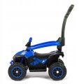 Babymix MEGA Jeździk z rączką Baby Mix, pojazd quad z pchaczem 3w1 - BLUE