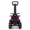 Babymix MEGA Jeździk z rączką Baby Mix, pojazd quad z pchaczem 3w1 - BLUE