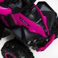 Babymix MEGA Jeździk z rączką Baby Mix, pojazd quad z pchaczem 3w1 - RED