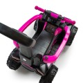 Babymix MEGA Jeździk z rączką Baby Mix, pojazd quad z pchaczem 3w1 - RED