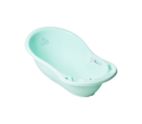 TEGA KR-004-105 Wanna 86 cm KRÓLICZKI z odpływem j.zielony - wanienka do kąpieli