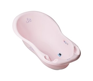 TEGA KR-005-104 Wanna dziecięca 102 cm LUX KRÓLICZKI z odpływem j.różowy- wanienka do kąpieli