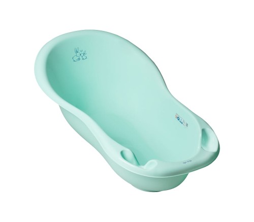 TEGA KR-005-105 Wanna dziecięca 102 cm LUX KRÓLICZKI z odpływem j.zielony- wanienka do kąpieli