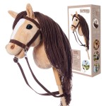 HOPPIHORSE Hobby Horse Konik na kiju KOŃ - A3 BEIGE maść jelenia