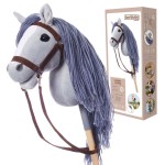 HOPPIHORSE Hobby Horse Konik na kiju KOŃ - A3 GRAY szary, maść myszata