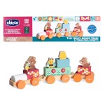 Chicco toys - Drewniany pociąg niedźwiadek - My teddy bears train / my wood friends