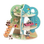 Chicco Drewniany domek szopów uczy kreatywności figurki , Montessori.