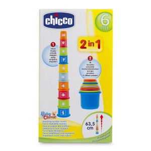 Chicco toys - KUBECZKOWA WIEŻA kubeczki do układania smart2play