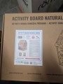 Babymix - Drewniany DOMEK MONTESSORI Tablica aktywności | daszek natural