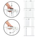Kidwell GUARDA - bramka zabezpieczająca metalowa 74-104 cm | WHITE