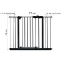 Kidwell GUARDA - bramka zabezpieczająca metalowa 74-104 cm | BLACK