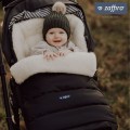 Zaffiro Regulowany śpiwór iGrow ASPEN - śpiworek owcza wełna PREMIUM 0-36m | BLACK (czarny)