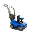 TOYZ SPORT CAR Jeździk z rączką, pojazd, autko z pchaczem, barierka - BLUE (niebieski)