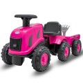 Babymix - BENNY traktor z przyczepą i narzędziami, jeździk Baby Mix - PINK (różowy)