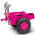 Babymix - BENNY traktor z przyczepą i narzędziami, jeździk Baby Mix - PINK (różowy)