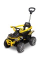 TOYZ MOVIX Jeździk z rączką, pojazd quad 4-koła z pchaczem, barierka - YELLOW (żółty)