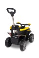 TOYZ MOVIX Jeździk z rączką, pojazd quad 4-koła z pchaczem, barierka - YELLOW (żółty)