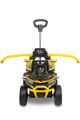 TOYZ MOVIX Jeździk z rączką, pojazd quad 4-koła z pchaczem, barierka - YELLOW (żółty)