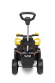 TOYZ MOVIX Jeździk z rączką, pojazd quad 4-koła z pchaczem, barierka - YELLOW (żółty)