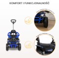 TOYZ MOVIX Jeździk z rączką, pojazd quad 4-koła z pchaczem, barierka - RED (czerwony)