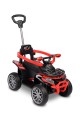 TOYZ MOVIX Jeździk z rączką, pojazd quad 4-koła z pchaczem, barierka - RED (czerwony)