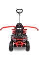 TOYZ MOVIX Jeździk z rączką, pojazd quad 4-koła z pchaczem, barierka - RED (czerwony)