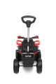 TOYZ MOVIX Jeździk z rączką, pojazd quad 4-koła z pchaczem, barierka - RED (czerwony)