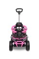 TOYZ MOVIX Jeździk z rączką, pojazd quad 4-koła z pchaczem, barierka - PINK (różowy)