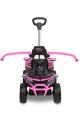 TOYZ MOVIX Jeździk z rączką, pojazd quad 4-koła z pchaczem, barierka - PINK (różowy)